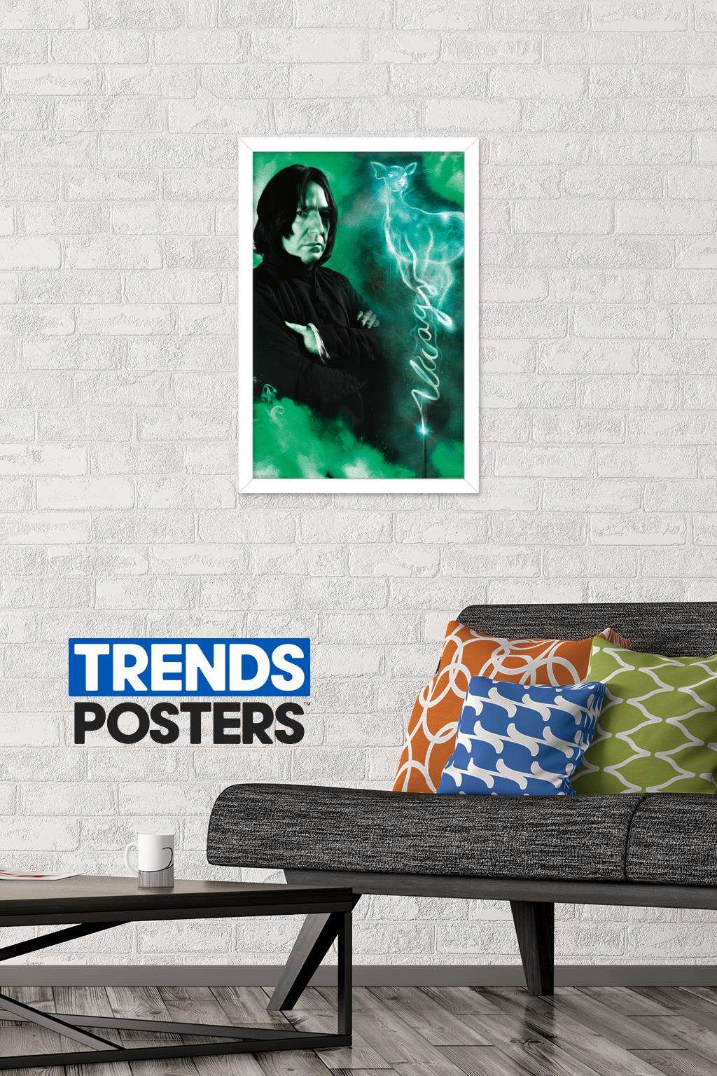The Wizarding World: Harry Potter - Snape Always Wall Poster, 14.725" x 22.375", Framed