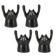 thumbnail image 5 of Uds Clip de foto de dibujos animados lindo estilo de gato resina duradera estable llamativo Animal nota titular para boda fiesta Oficina gato negro, 5 of 5