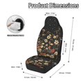 thumbnail image 6 of POLERO Polyester Automobile Seats Protector Pad Mat for Automotive, Washable Interior Decor Car Seat Covers, Flowers Design, 6 of 12