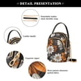 thumbnail image 4 of FORMRS Crossbody Bag for Women Quilted Travel Shoulder Cell Phone Purse with Chain Strap Handbag, Black Plaid Floral, 4 of 7