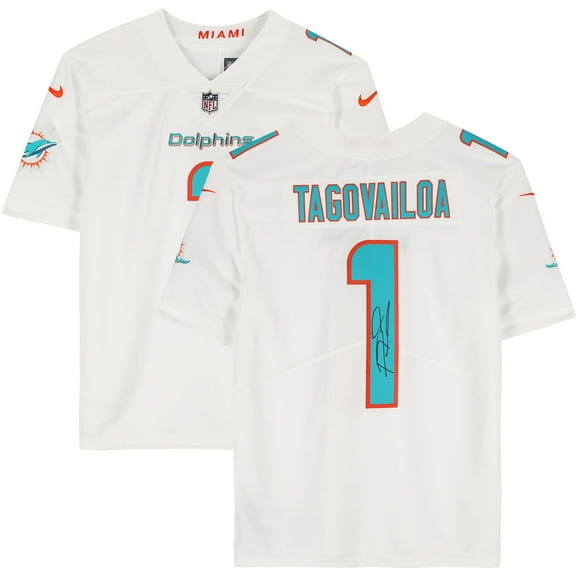 Tua Tagovailoa Miami Dolphins Autographed White Limited Jersey - Fanatics Authentic Certified