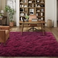 thumbnail image 4 of Javonne Fluffy Burgundy Red Rugs for Bedroom, 5x7 Ft Area Rug for Living Room, Soft Shaggy Plush Cute Floor Carpet for Boys Kids Girls Bedroom, Non Slip Carpets for Home Decor, 4 of 8