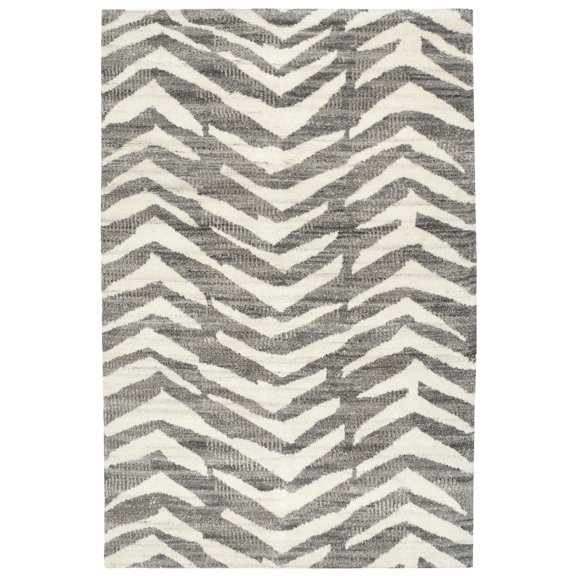 Dash & Albert Farah Hand Knotted Wool Rug, 3' x 5', Grey