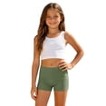 thumbnail image 3 of Miaoju Girls High Waisted Bikini Bottoms Tummy Control Swim Bottom Ruched Full Coverage Swimwear, 3 of 7