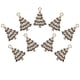 thumbnail image 2 of 10 dijes de árbol de Navidad para hacer pulseras, dijes navideños, dijes de metal para hacer joyas, 2 of 7