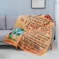 thumbnail image 2 of LHSHID Wedding Gifts for Her to My Wife Blanket from Husband Birthday Gift Ideas Christmas Romantic Valentine's Day Gift for My Wife Blanket Soft Cozy Flannel Throw Blanket 30"x40", 2 of 7