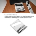 thumbnail image 4 of NFTIGB Electric Guitar Bridge Replacement Single Coil Pickup Tailpiece Silver Metal Fixed Bridge for TL Guitars (3.94 inches / 10 cm), 4 of 9