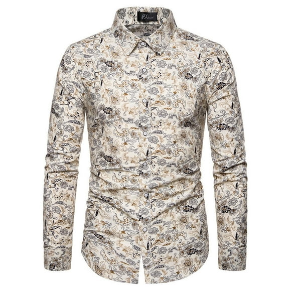 Mens Long Sleeve Camouflage Shirt, Slim Fit, Fashionable Design, Breathable Material, Great for Summer Outdoor Adventures and Streetwear