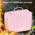 thumbnail image 6 of Fireproof Document Storage Bag Fire-Resistant Travel Security Bag Waterproof Fiberglass Storage Case for Passports Certificates Money and Personal Items, 6 of 9