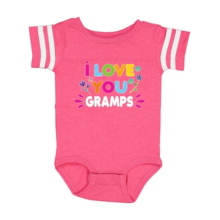 

Inktastic I Love You Gramps with Flowers Gift Baby Girl Bodysuit