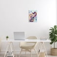 thumbnail image 2 of Floral Pattern Fun Elephant Animals & Insects Painting Unframed Art Print Wall Art, 2 of 6