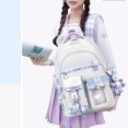thumbnail image 4 of Kids Primary School Bag for Girls, Personalised Kids Backpack Lightweight Girls School Bookbags with Kawaii Pendant for Kids Age 6-12, 4 of 4
