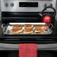 thumbnail image 3 of Chef KTGRIDDT Chefs Secret By Maxam T304 3-ply Stainless Steel Double Griddle, 3 of 5