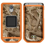 Case for CAT S22 Flip Phone, Nakedcellphone [Hunter Camouflage] Slim Hard Shell Protector Cover - Orange Camo