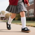 thumbnail image 6 of TEAHOO X STQ KIDS School Shoes for Girls Footwear Mary Jane Toddler Ballet Comfortable Dress Shoe Black Toddler 8, 6 of 8