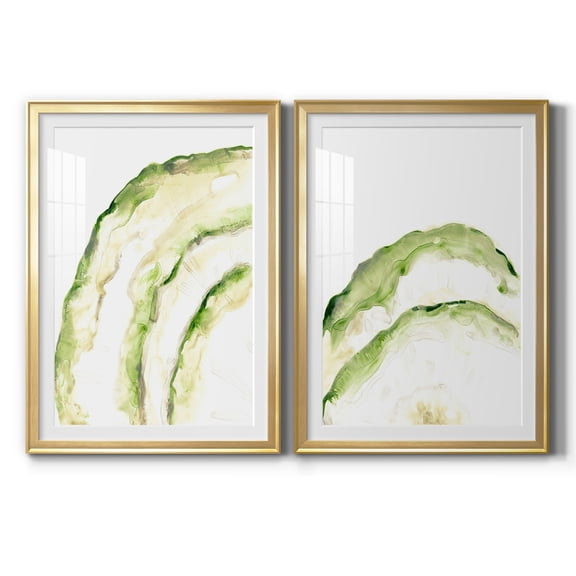 Wexford Home Lichen Halo I Premium Framed Print, 30.5" x 42.5" - Ready to Hang, Gold (Set of 2)