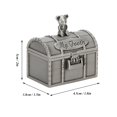 thumbnail image 4 of Metal Craft Tooth Collection Box, 1 Pair Baby Tooth Treasure Chest Box, Bracelet For Necklace Earring Ring, 4 of 8