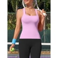 thumbnail image 7 of ANFERRY Womens Seamless Tank Tops with Built in Bra Square Neck I Back Workout Tops Yoga Running Sports Tops, 7 of 7