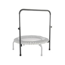 JumpSport Steel Padded Trampoline with Adjustable Handle Bar, Black, 8.82 lbs