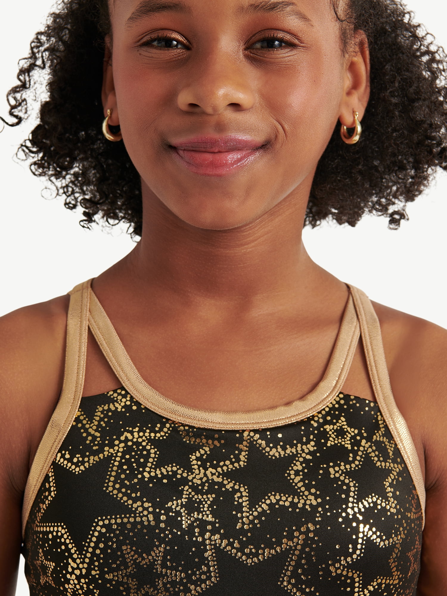 Justice Girls' Foil Stars Print Biketard, Sizes XS-XL