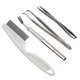 thumbnail image 1 of Greeniant 4pcs / Set Juego de herramientas para eliminar garrapatas Humanizado Antideslizante Prácticas pinzas de horquilla de acero inoxidable y Suministros para perros, 1 of 4