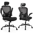 thumbnail image 1 of Ergonomic Office Chair with Headrest and Lumar Back Support , High Back Task Chair Breathable Mesh Computer Desk Chair with Flip-up Arms, 320lbs, 1 of 11