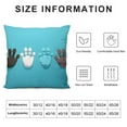 thumbnail image 5 of Nawypu  Rectangle Pillowcase Funny Colorful Kitten Cat Paws,Standard Throw Cushion Cover for Bed Couch Sofa Office Decor, 5 of 5