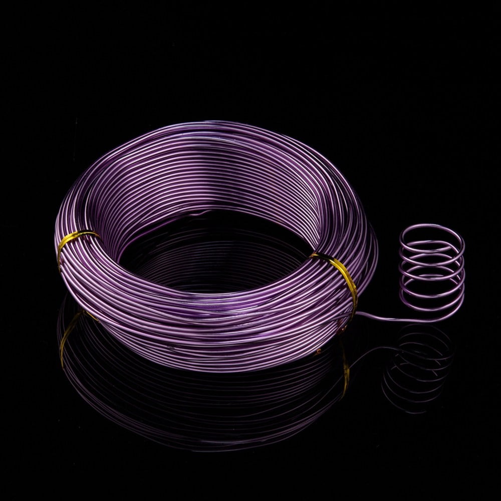 500gs Aluminum Wire Bendable Metal Craft Wire Flexible Craft Wire for Beading Jewelry Craft Making Medium Orchid 12 Gauge 2.0mm 55m/500g