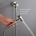 thumbnail image 4 of Handheld Bidet Sprayer for Toilet Brass Brushed Bathroom Cloth Diaper Sprayer Set with Single Cold Water, Wall Mounted Toilet Bidet Sprayer Kit for Feminine Hygiene, 4 of 6