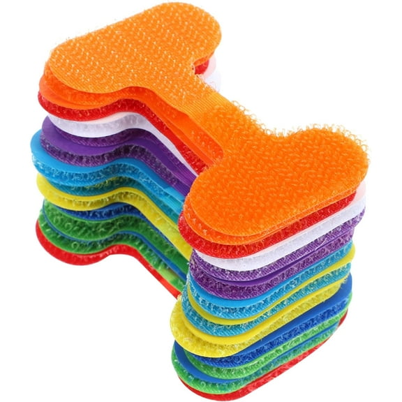 Cable Organizers for Cords 24pcs Fastening Straps Labels Electric Cord Tags Wraps Wire Markers for Easy Cable Identificati 6.20X3.30X0.15CM