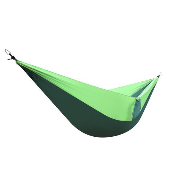 Double Outdoor Hammock Swing Bed Portable Parachute Nylon Fabric 2 person Travel 