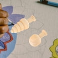 thumbnail image 2 of 20pcs pintura decoraciones de madera inacabada graffiti graffiti árbol de madera mini árbol, 2 of 6