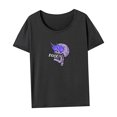 thumbnail image 4 of Camiseta para mujer verano suave verano Tops para mochilero, desplazamientos, viajes de vacaciones XL, 4 of 7