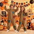 thumbnail image 2 of Halloween Boy's Onesie, Hooded Zipper Jumpsuit, Matching Family Elastic Loungewear for Halloween, 2 of 8