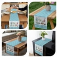 thumbnail image 7 of Happy Easter Table Runner - 90 Inch Long, Kitchen Dining Table Runner Dresser Scarves, Cute Gnomes Eggs Blue Bunny Flowers Border Farmhouse Decor for Coffee Tables Wedding Party Banquet, 7 of 7