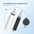 thumbnail image 3 of GLACIER FRESH Replacement Water Filter for LT700PC, ADQ36006101, RWF1200A, 2 Pack, 3 of 6
