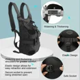 thumbnail image 4 of Mochila para motocicleta, bolsa de transporte para mascotas, portátil, ajustable, para viajes al aire libre, para cachorros, mascotas, perros, asa ventilada, bolso de hombro frontal, 4 of 5