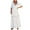 White womens dresses, variant on Wycnly Dresses for Women 2024 Elegant Lace Trim High Waist Swing Wedding Guest Formal White Dresses Short Sleeve V-Neck Solid Summer Maxi Casual Dress White XL Clothes