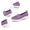 thumbnail image 5 of ibiyuan Orthopedic Dress Shoes for Women Adjustable Upper Women's Walking Shoes Mesh Knitted Non- Sole Platform Sneakers Breathable Hands-Free Mary Jane Shoes Foam Shoes, 5 of 8