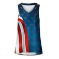 thumbnail image 4 of Yghzkop Womens Independence Day Tank Tops Printed Sleeveless V-Neck T-Shirt Top American Flag Patriotic Women's Casual Summer Wear Breathable Quick-Dry Shirt, 4 of 4