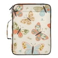 thumbnail image 2 of Haosy Accordion File Organizer Zipper Binder 500 Sheet 6-Tab Expanding File Folder Multi-Pocket 1.2 Inch 3 Ring Butterfly with Flower, 2 of 7