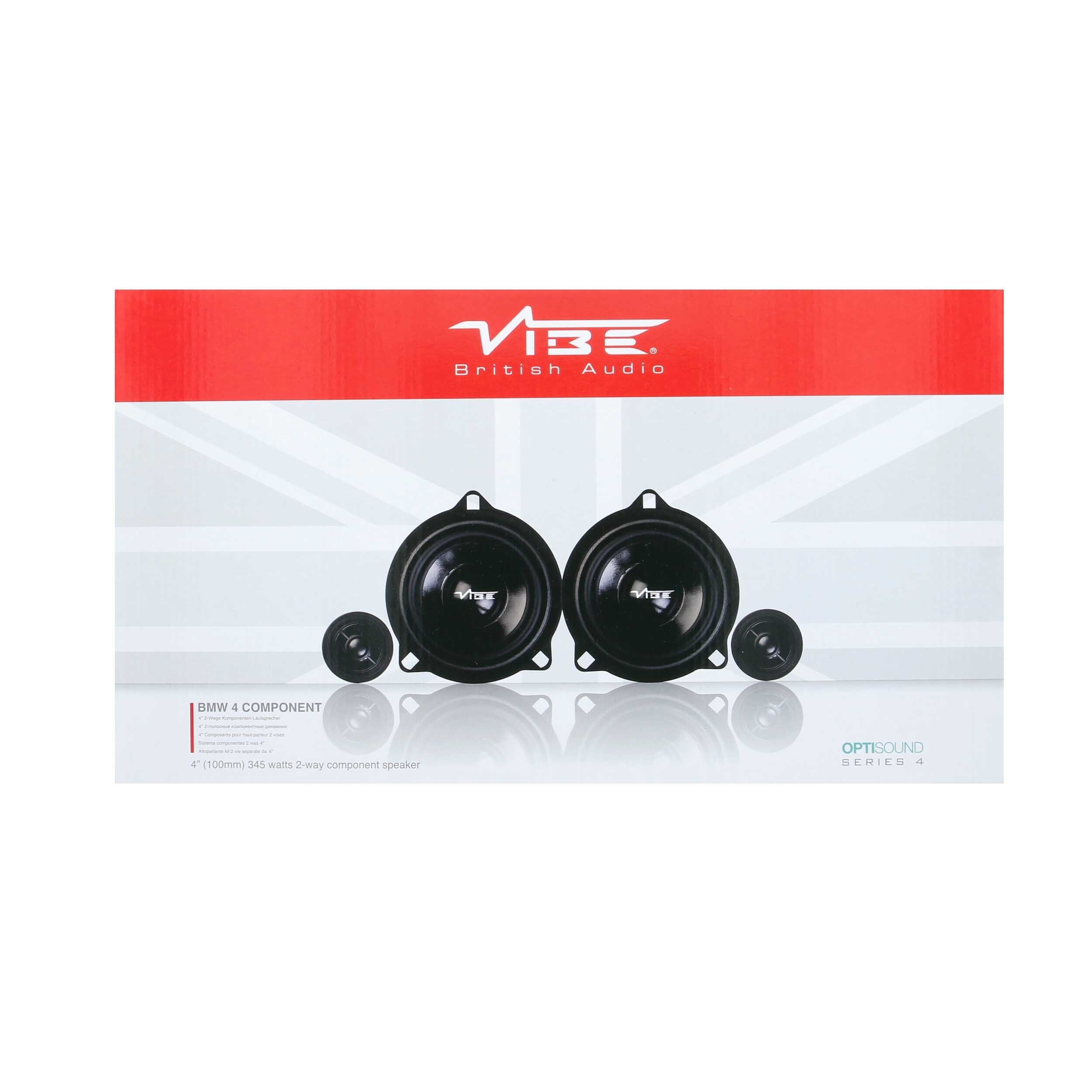 Metra OS-BMW4V4 4" Plug-N-Play Front Door Speaker Set 4 ohms for Select BMW (Pair)