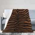 thumbnail image 3 of Tiger Print Throw Blankets All Season Ultra Soft Warm Fleece Blanket for Home Bed Sofa Couch Chair Outdoor Travel Camping 80x60, 3 of 6