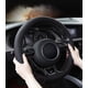 thumbnail image 3 of Funda universal para volante de coche, de microfibra, de 37-38 cm (15"), antideslizante, transpirable y duradera (negra), 3 of 5