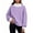 Purple, variant on Otntypg Mock Neck Patchwork Sweatshirts for Women Trendy Fall Long Sleeve Color Block Pullover Tops Loose Lightweight Comfy Oversized Sweatshirt