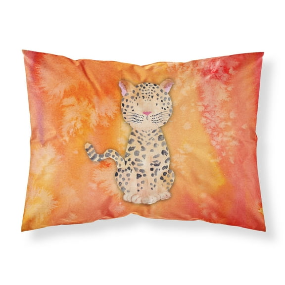 Leopard Watercolor Fabric Standard Pillowcase