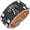 Cross-Black, variant on Punk Pu Leather Bracelet Rock Studded Bracelet 70、80s disco Bling Rhinestone Bracelet