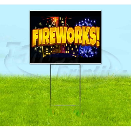 Fireworks (18 x 24 ) Yard Sign Includes Met… product image