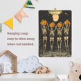 thumbnail image 4 of FORMRS Acrylic Clipboard with Low Profile Clip Standard A4 Letter Size, 12.5" x 9", Beige Halloween Skeleton, 4 of 8