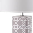 thumbnail image 6 of SAFAVIEH Quatrefoil 27 in. Ceramic Table Lamp with Off-White Cotton Shade, Set of 2, 6 of 6